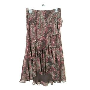 Chaps Paisley Skirt